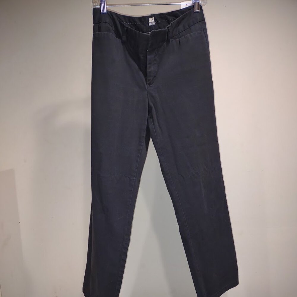 DOCKERS MIDRISE CURVY STYLE WOMEN'S BLACK COTTON/POLY METROPANT SIZE 8 SHORT
